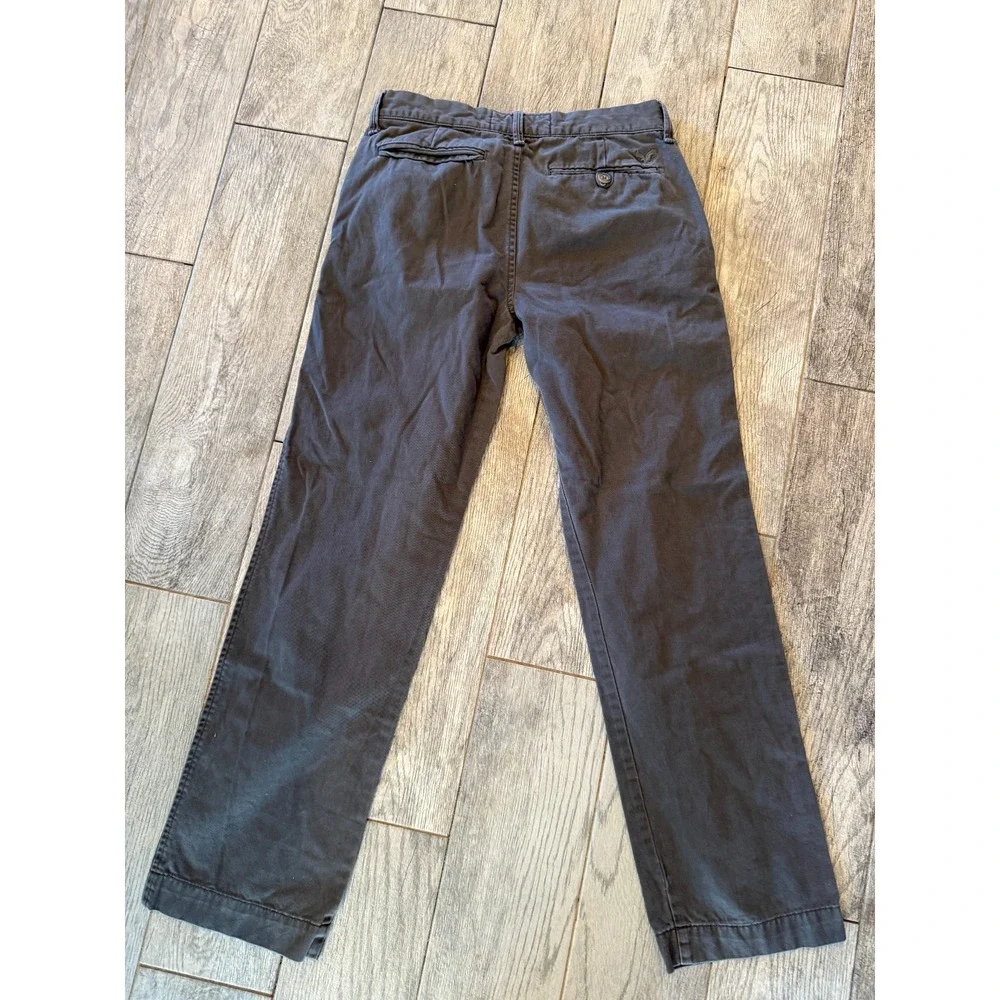 American eagle chino pants size 29 x 32 Mens 29x32 Khaki Pant Gray Cotton Preppy